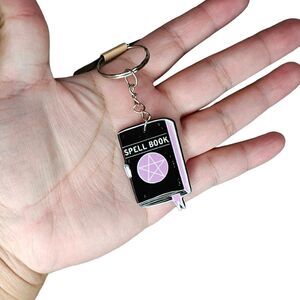 Witchycore Spell book Double Sided Keychain Charm